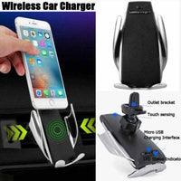 Încărcați imaginea în vizualizatorul Galeriei, Incarcator auto FAST CHARGE wireless cu sistem de prindere cu senzor
