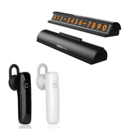 Încărcați imaginea în vizualizatorul Galeriei, Pachet promotional Compresor auto profesional, 12V, 35 l pe minut + Casca bluetooth handsfree + Suport numar telefon parcare CADOU
