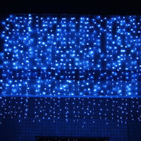 Încărcați imaginea în vizualizatorul Galeriei, Instalatie tip perdea 3x3m, 384 LED-uri, exterior-interior, diverse culori
