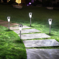 Încărcați imaginea în vizualizatorul Galeriei, Set 10 x Lampa Solara De Gradina Inox , Tip Tarus
