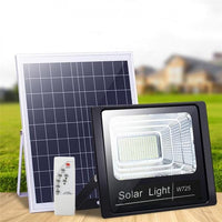 Încărcați imaginea în vizualizatorul Galeriei, Proiector LED exterior 60W alb rece cu panou solar
