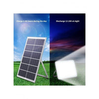 Încărcați imaginea în vizualizatorul Galeriei, Proiector LED exterior 60W alb rece cu panou solar
