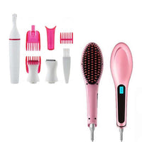 Încărcați imaginea în vizualizatorul Galeriei, Perie indreptat parul Straight Brush + Trimmer electric Sweet Precision
