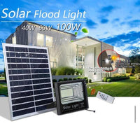 Încărcați imaginea în vizualizatorul Galeriei, Proiector 100W LED SMD, Panou Solar si telecomanda cu functii multiple

