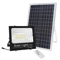 Încărcați imaginea în vizualizatorul Galeriei, Proiector 100W LED SMD, Panou Solar si telecomanda cu functii multiple

