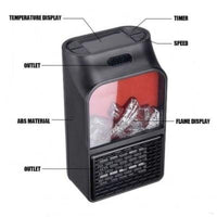 Încărcați imaginea în vizualizatorul Galeriei, Aeroterma Flame Heater, 500W, cu 2 niveluri temperatura
