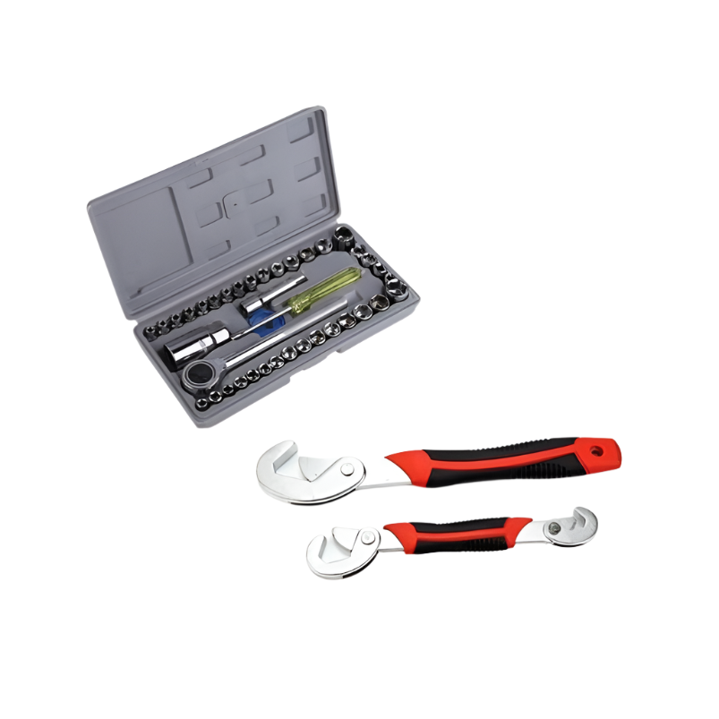 Trusa 40 chei tubulare + Set 2 chei universale Snap Grip