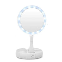 Încărcați imaginea în vizualizatorul Galeriei, Oglinda cu doua fete pliabila cu iluminare My Fold Away
