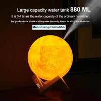 Încărcați imaginea în vizualizatorul Galeriei, Lampa de veghe cu umidificator, Luna DEKA Moon 3D, 880 ml
