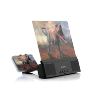 Încărcați imaginea în vizualizatorul Galeriei, Amplificator pliabil pentru ecran telefon cu boxe bluetooth integrate
